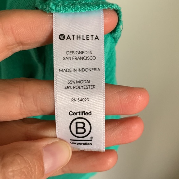 Athleta green tank top, size small - Picture 3 of 4